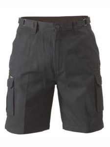 Bisley 8 Pocket Cargo Shorts - Black