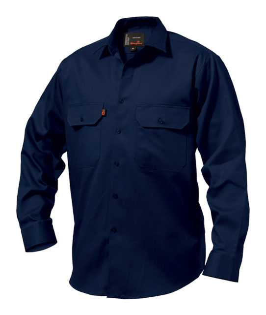 King Gee LS Open Front Drill Shirt – Seears Workwear