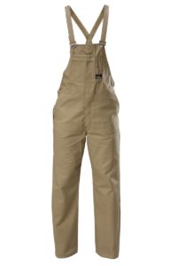 Hard Yakka Cotton Drill Bib and Brace Overall - Khaki